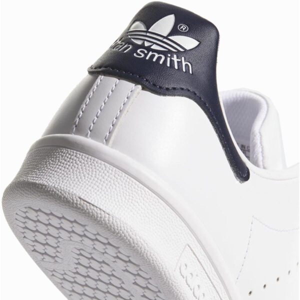 Scarpe Stan Smith Adidas in pelle bianca/blu