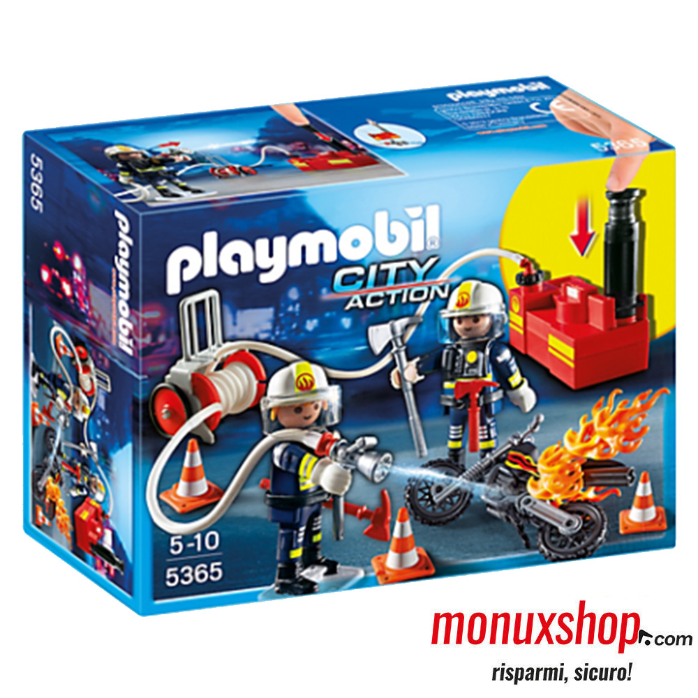 Playmobil City Action Set per la colazione 3 pezzi stoviglie per bambini con motivo vigili del fuoco 